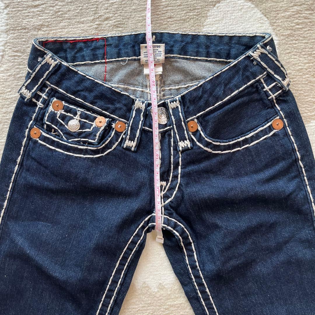 TRUE RELIGION JOEY SUPER T フレア 極太ステッチＷ24