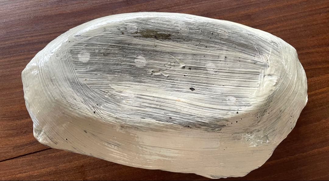 川淵直樹　刷毛目不定形皿　中皿