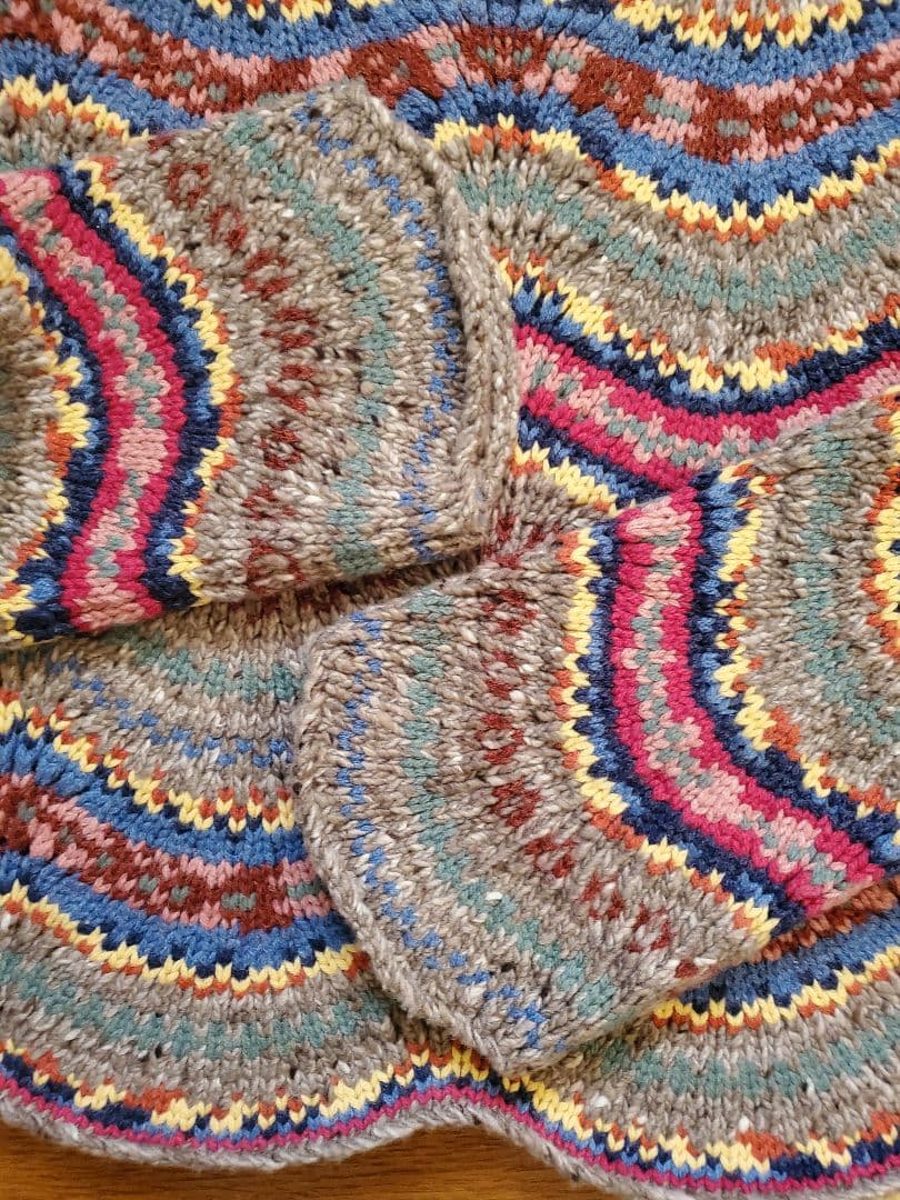 ラルフローレン　雑誌掲載　アルパカ混　マルチカラーデザインセーター　身幅５０