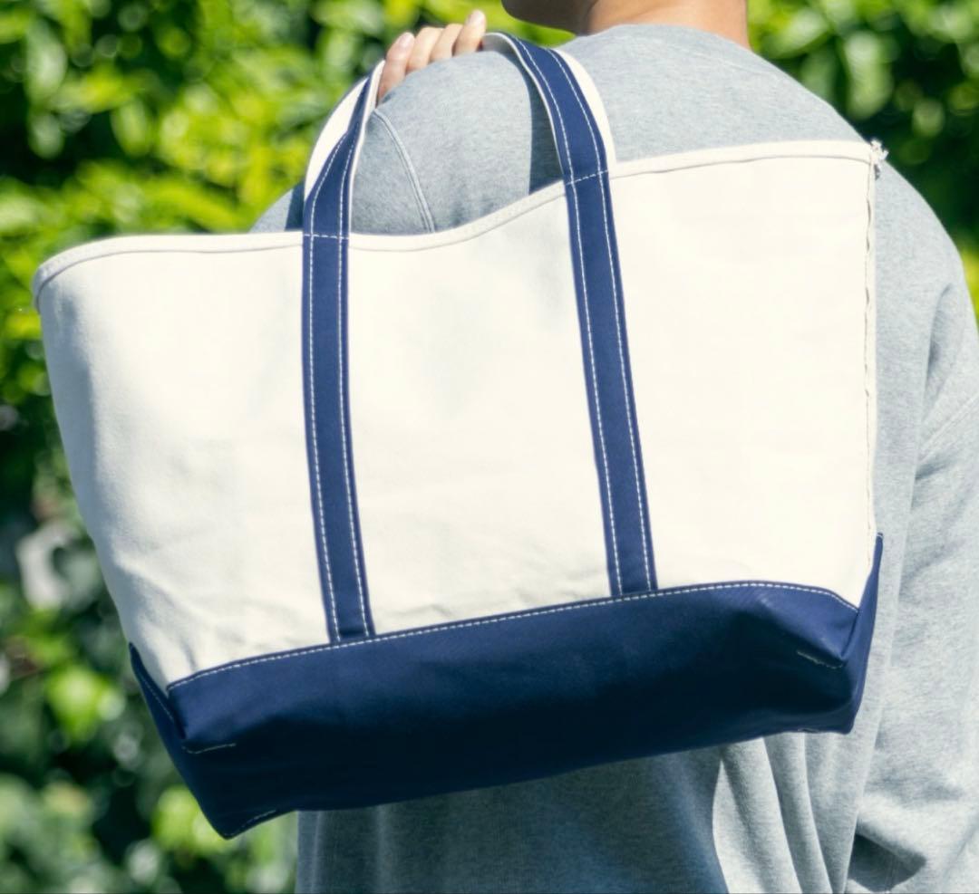 未使用L.L.beam ボート・アンド・トート・バッグジップ・トップ ラージ