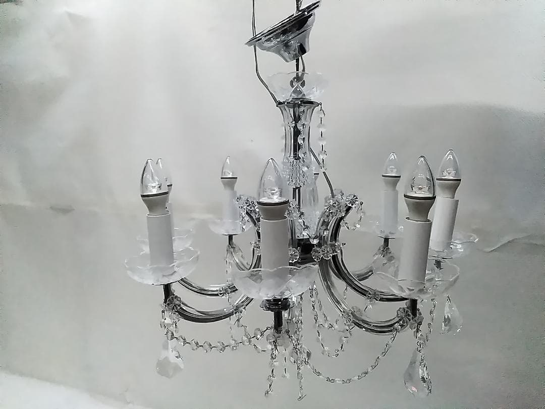 定価40万 大塚家具 シャンデリア ARL-2930N/8CR 照明 8灯 ★