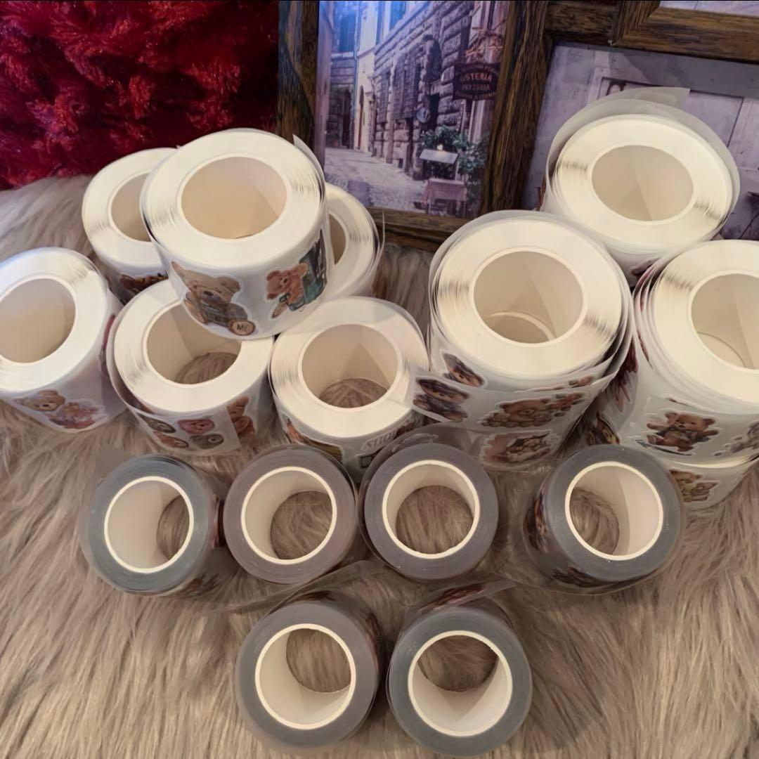 25日削除早い者勝ち▶︎cielさま、neneさまくまちゃんロールシール巻き売り