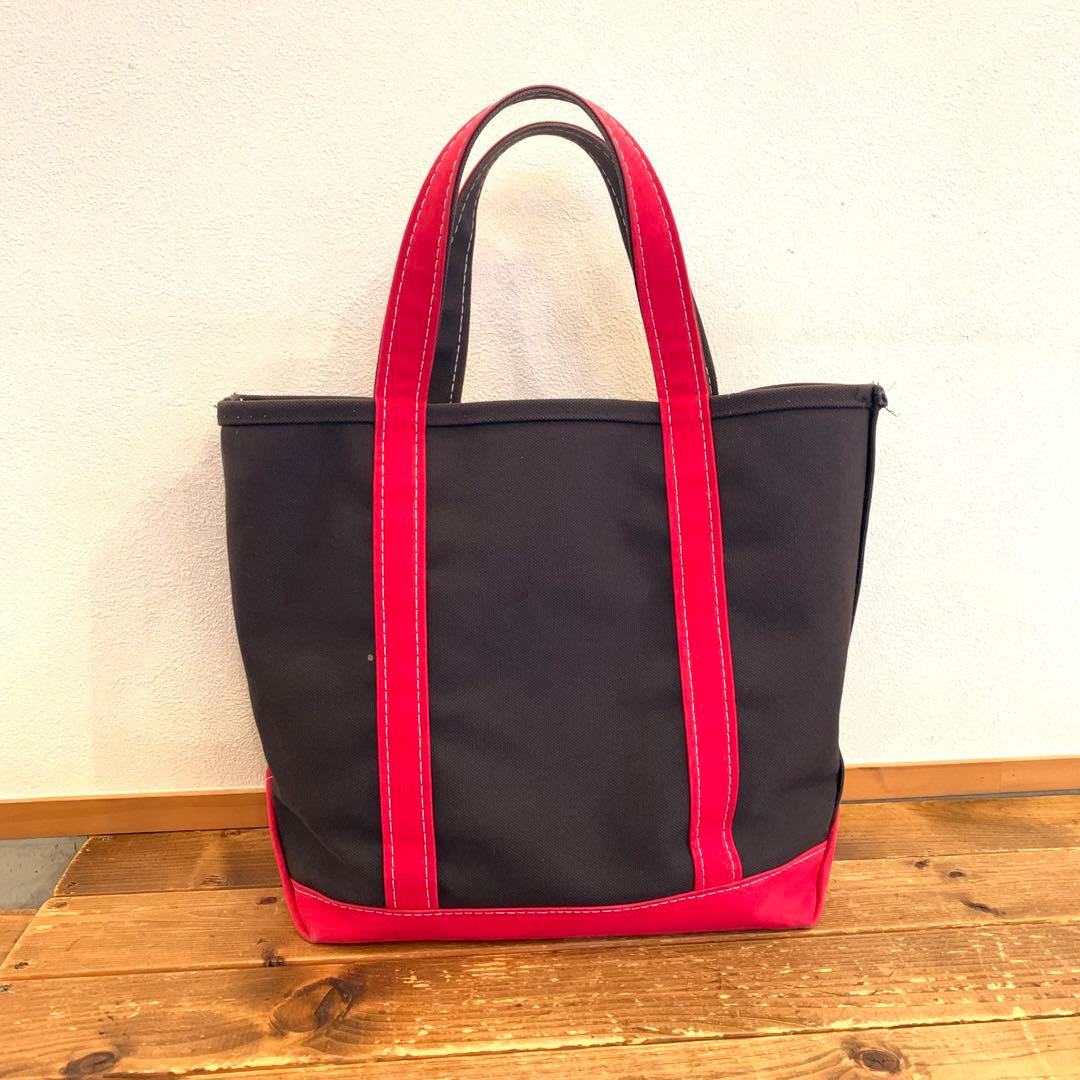 L.L.Bean キャンバストートバッグ 黒/赤