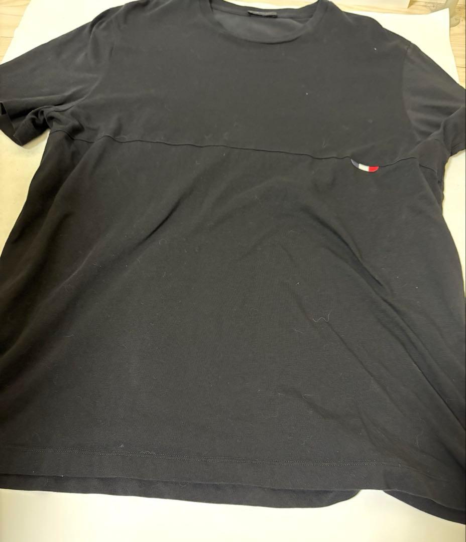 モンクレール ロゴプリント 半袖Tシャツ ブラック L