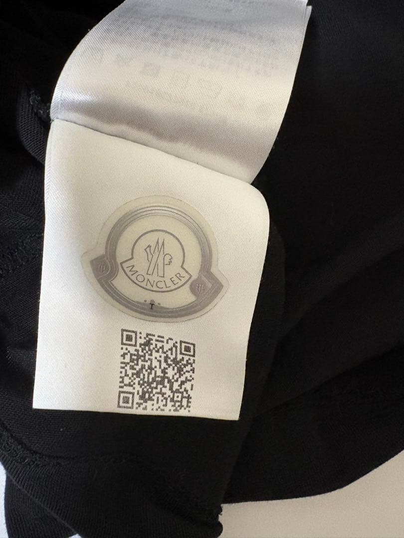 モンクレール ロゴプリント 半袖Tシャツ ブラック L
