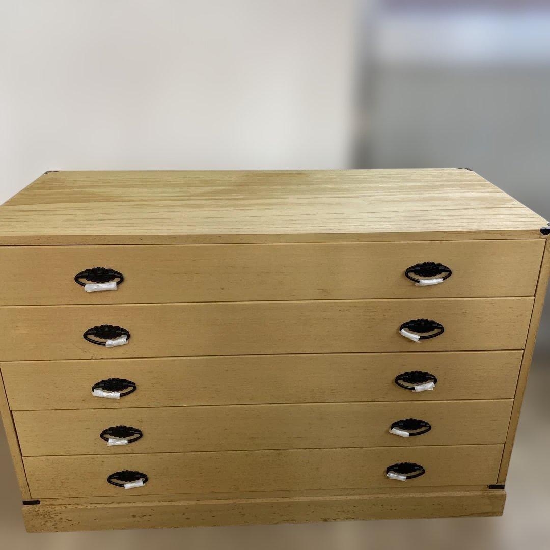 桐（❓）和箪笥　5段引き出し　昭和レトロな