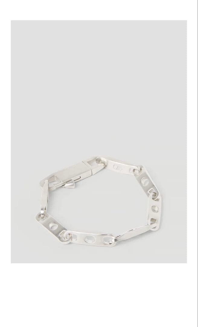 Rick Owensロゴ刻印チェーンブレスレット