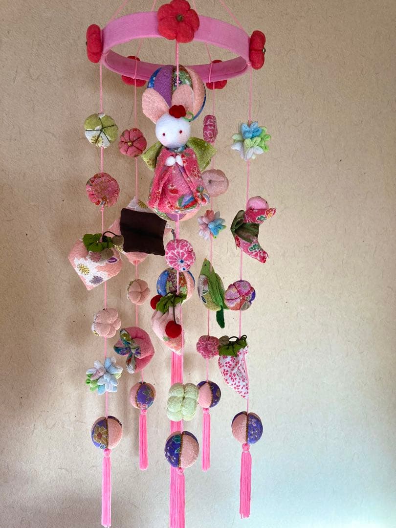 ひな祭り　吊るし雛　吊るし飾り　初節句　さげもん　ちりめん細工