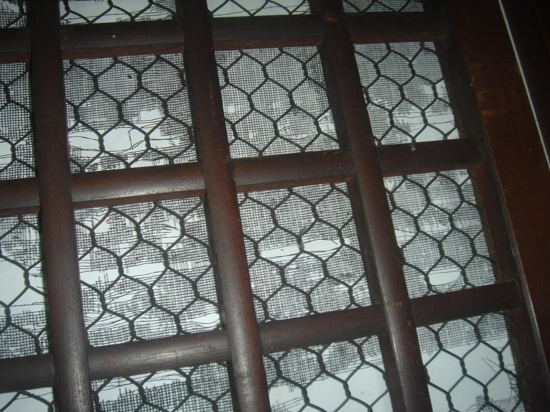 大正〜昭和初期 水屋箪笥 引き戸2枚 昭和レトロ 古家具 古民家 カフェ什器