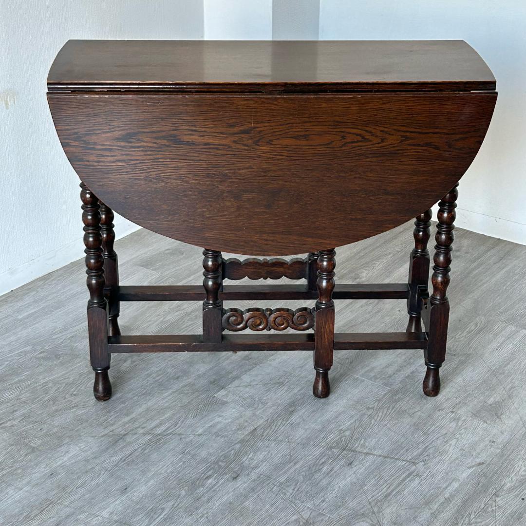 イギリス アンティーク ゲートレッグテーブル 折りたたみテーブル 159A