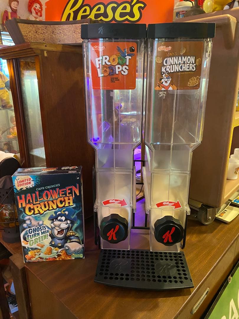激レア！ケロッグ　シリアルディスペンサー　大容量　アメリカ　ホテル　業務用