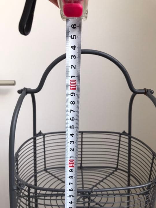 アンティーク風　3段かご