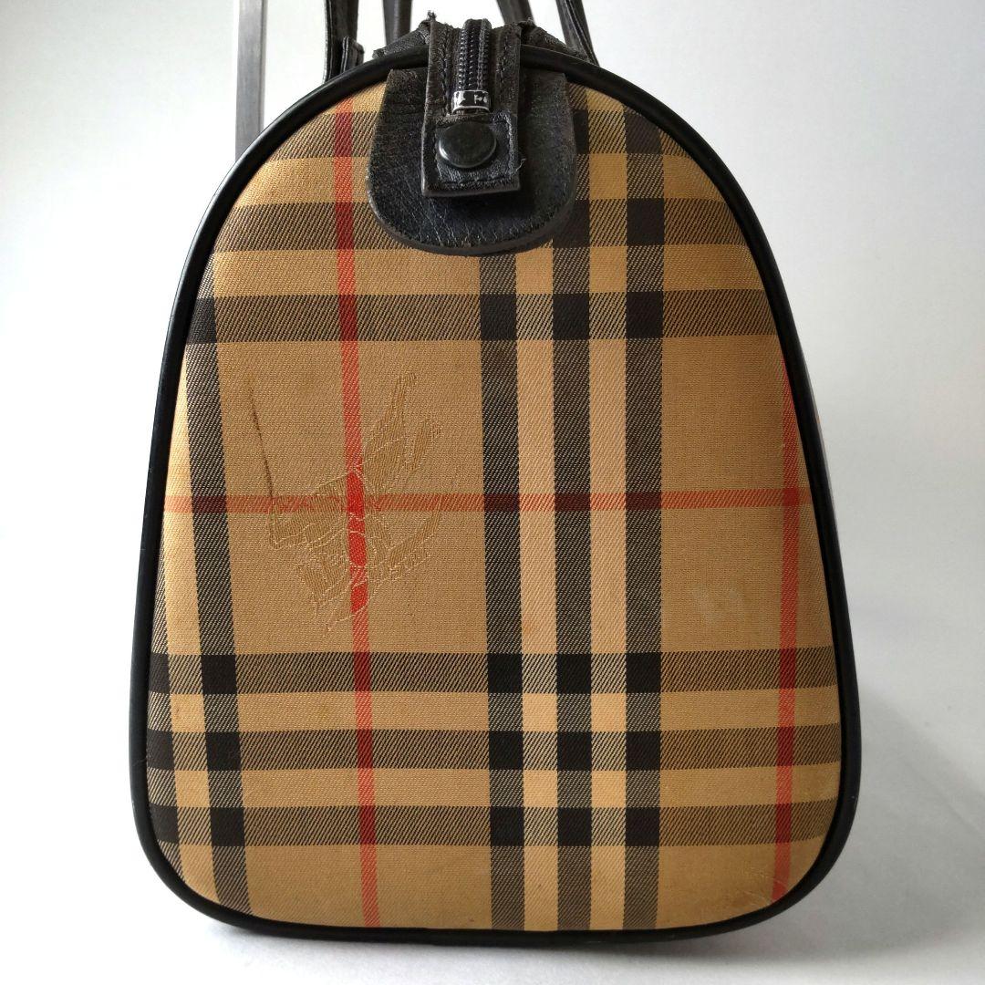 BURBERRY バーバリー ミニボストンバッグ ノバチェック シャドーホース