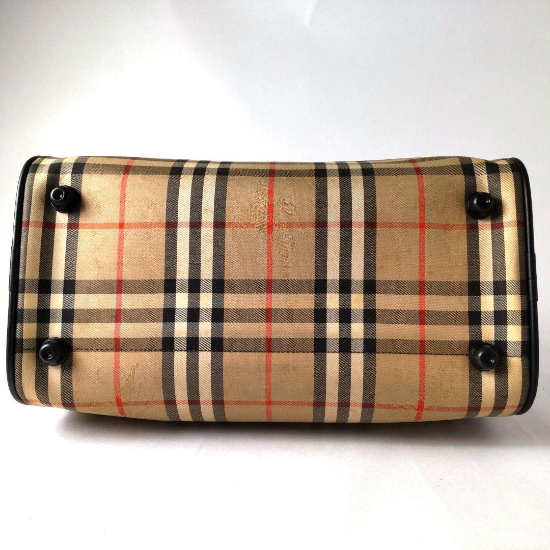 BURBERRY バーバリー ミニボストンバッグ ノバチェック シャドーホース