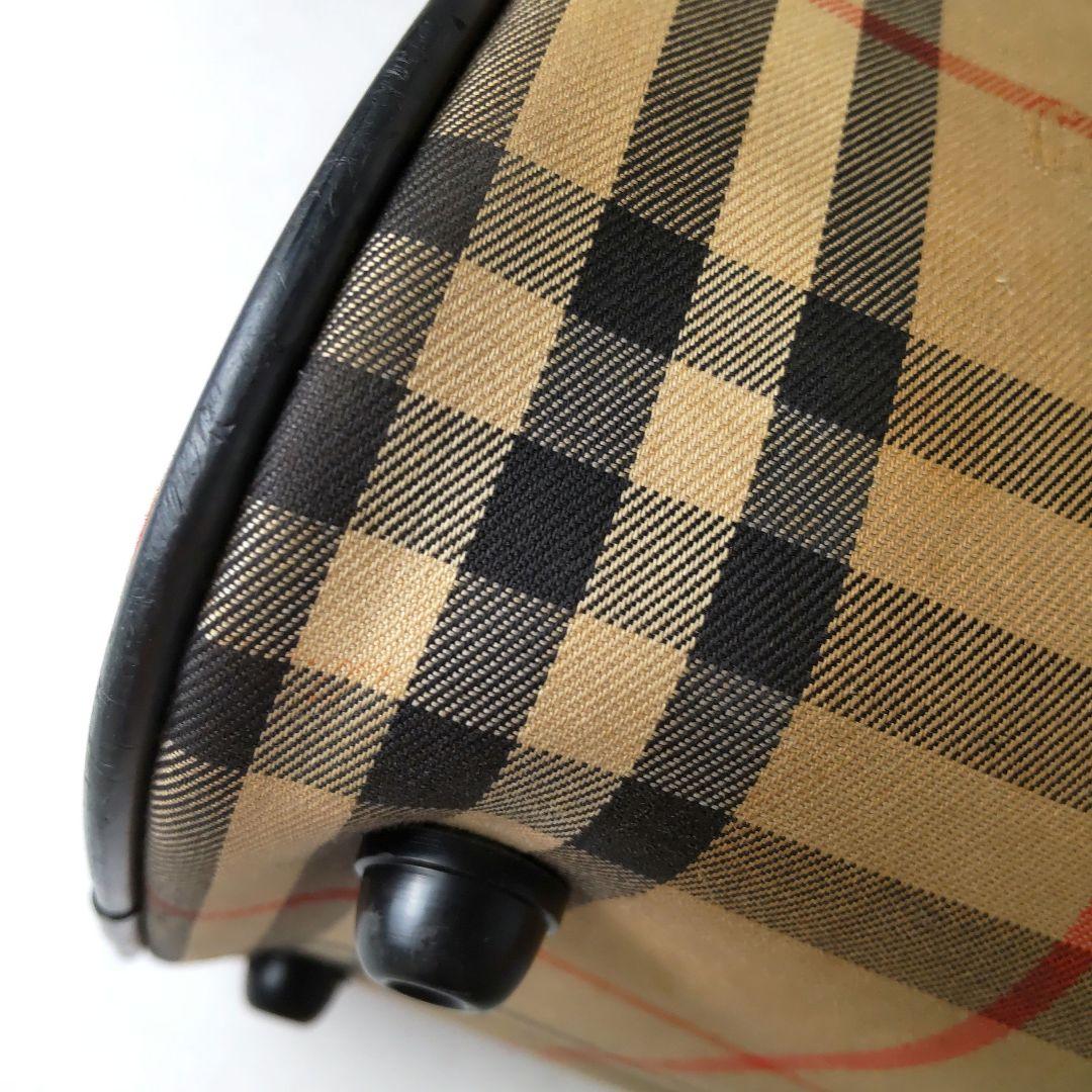 BURBERRY バーバリー ミニボストンバッグ ノバチェック シャドーホース