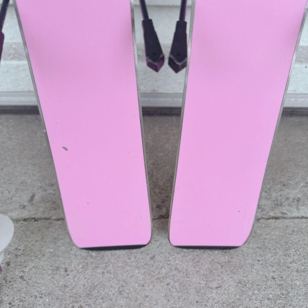 P-PRITY 子ども用スキー板 80cm ストック付き 花柄 花模様 キュート