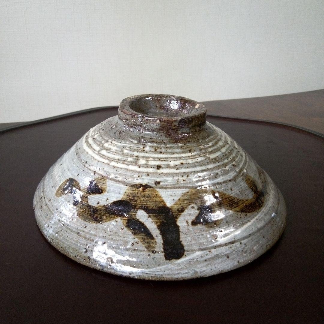 希少！陶芸作家《吉田明》作　三島茶碗　裏面　鶏龍山写し　共箱付
