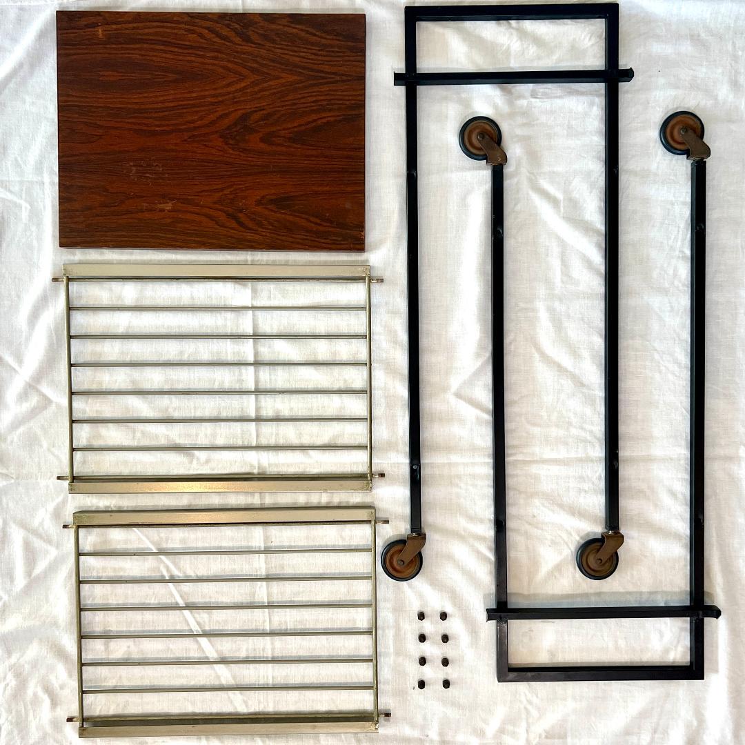 サイドテーブル オランダ製 ミッドセンチュリー キッチンワゴン カートワゴン