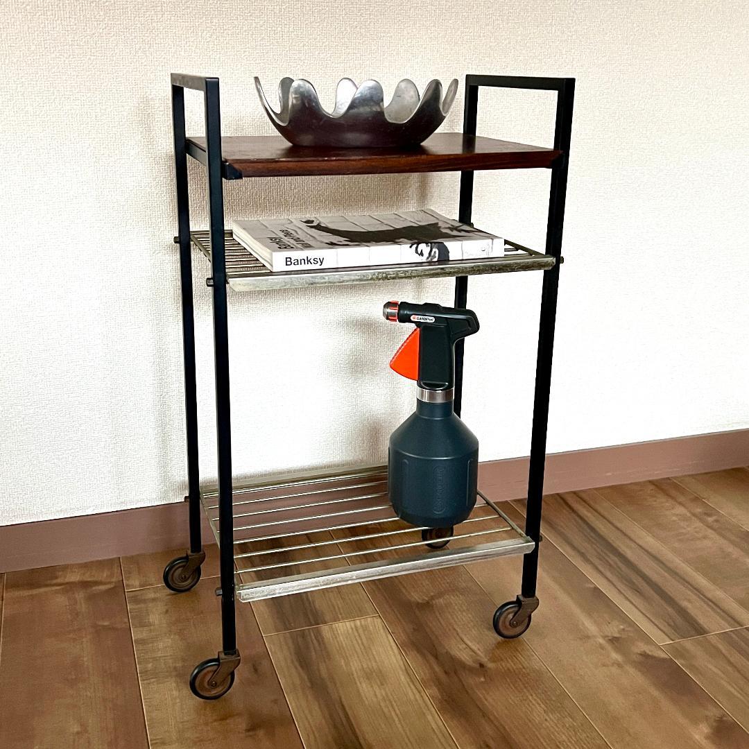 サイドテーブル オランダ製 ミッドセンチュリー キッチンワゴン カートワゴン