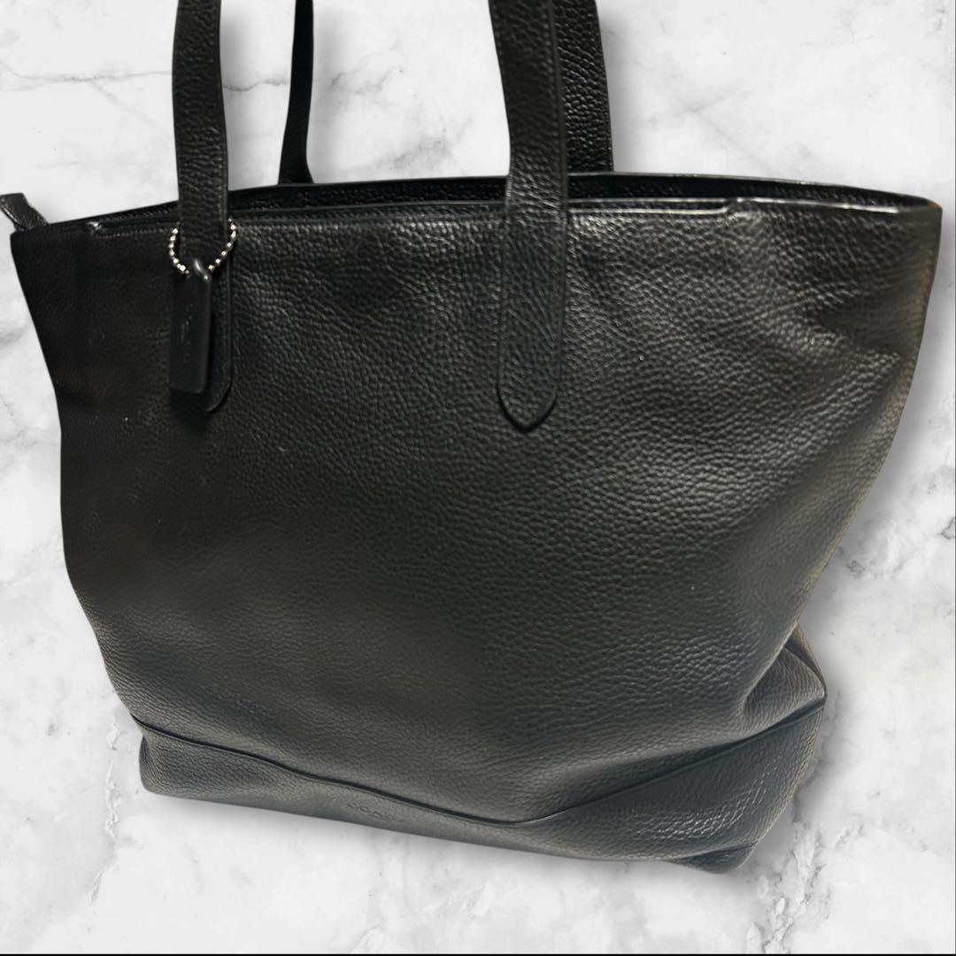 mizuki 極美品】COACH コーチ トートバッグ レザー ブラック