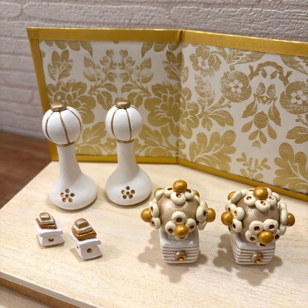 手作り　雛人形　二段飾り　ひな人形　ひな祭り