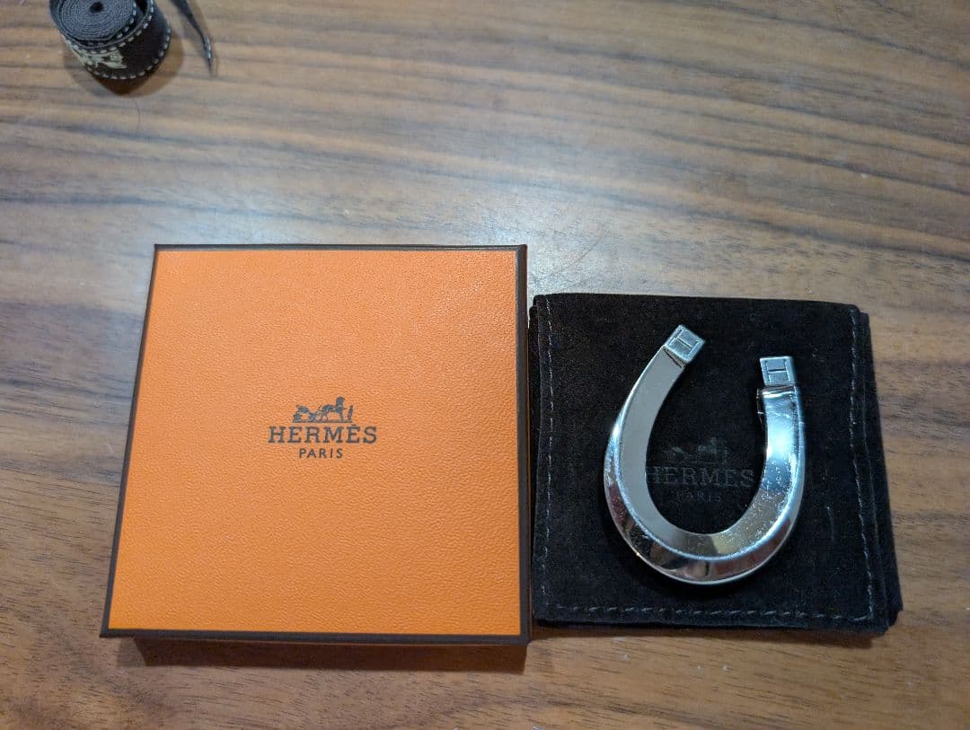 HERMES シルバー マネークリップ