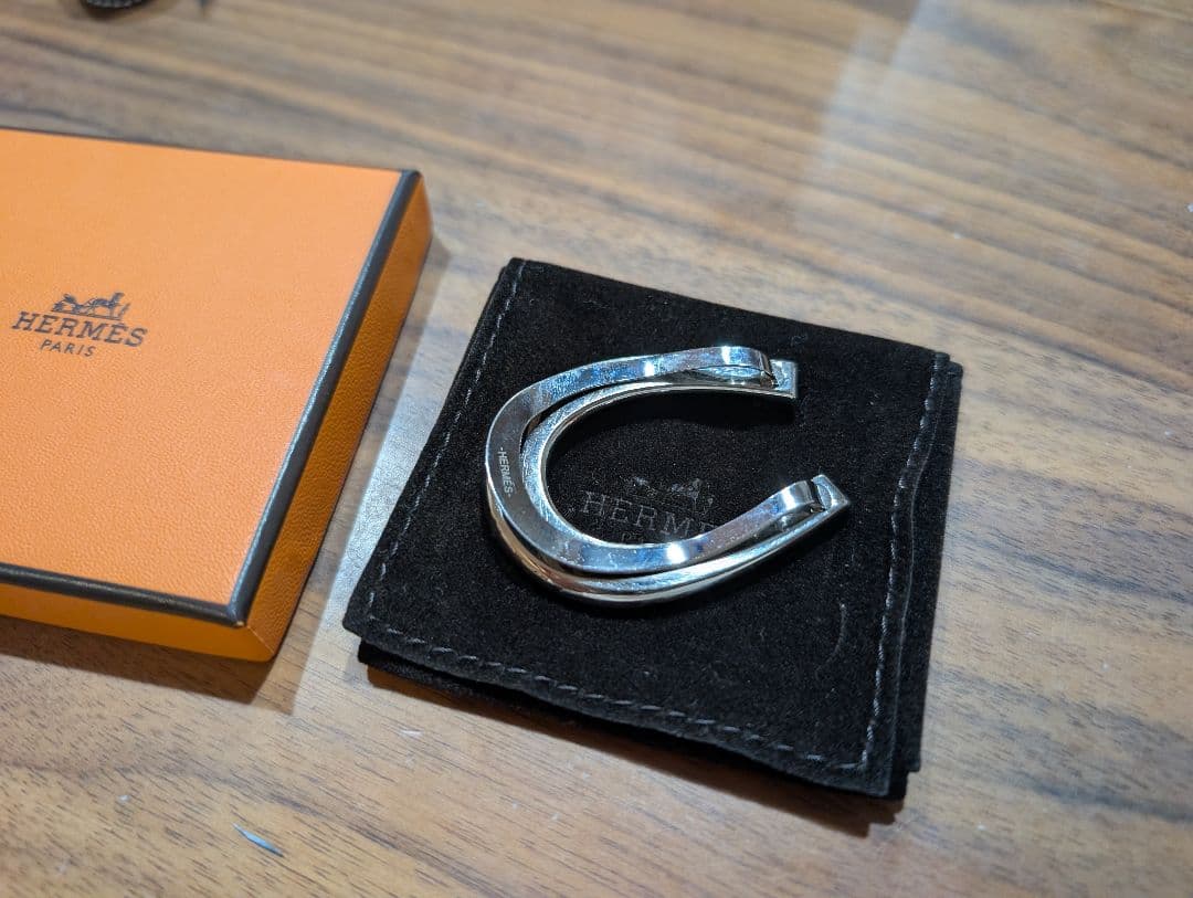HERMES シルバー マネークリップ