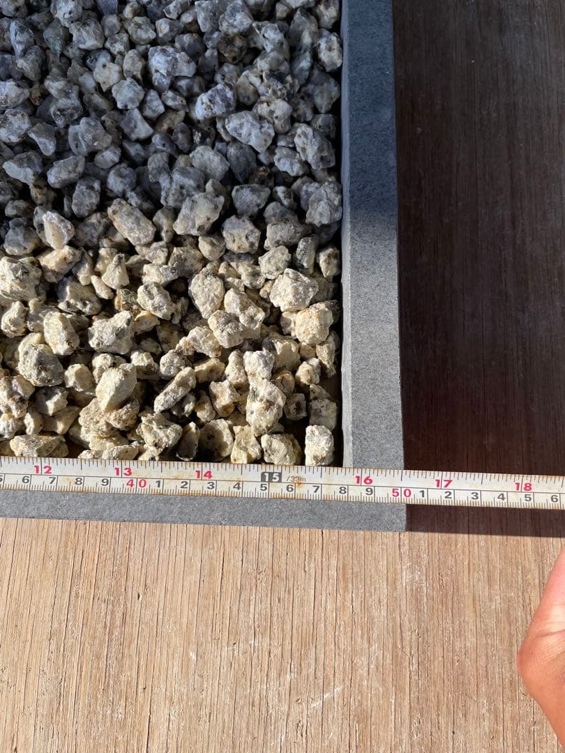 日本庭園　ミニチュア　国産品　手作り 織部灯籠　蹲　オリジナル　筧　セット品