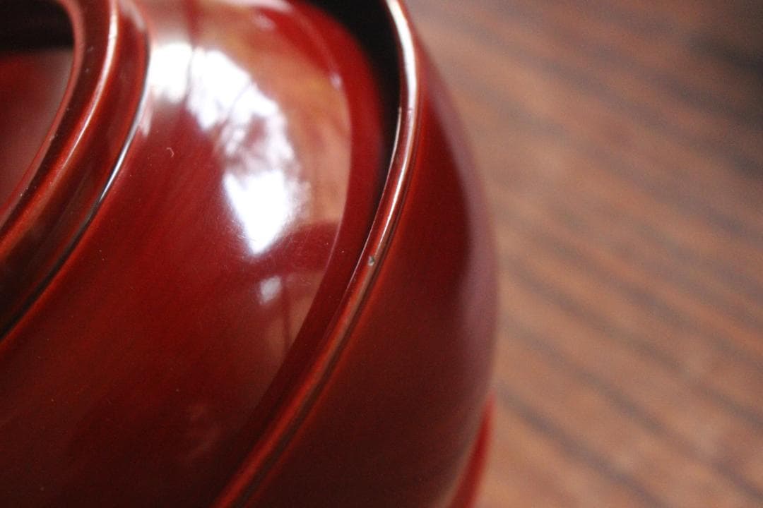 小傷あり！風情ある千筋糸目に極上桐花蒔絵の映えるお椀2点（検輪島塗懐石椀雑煮椀