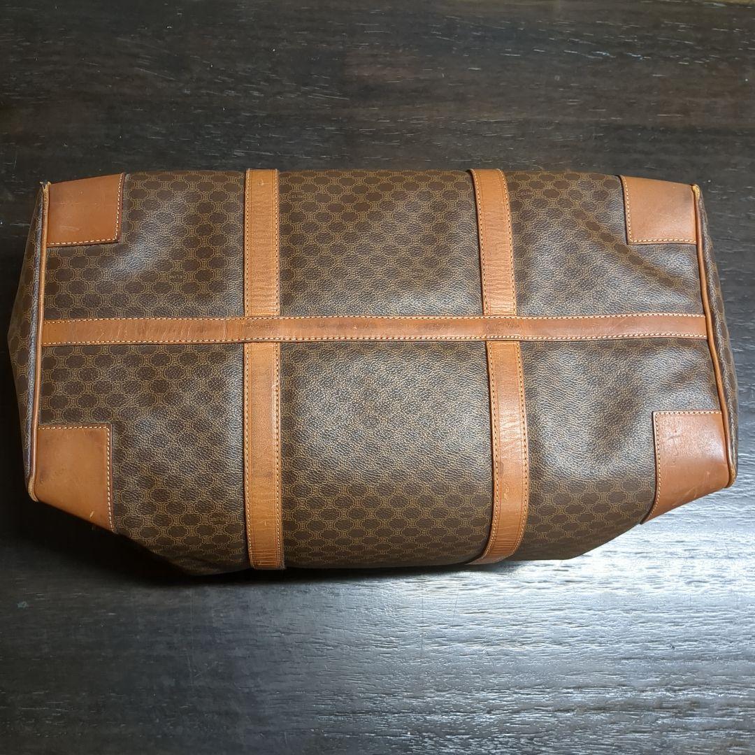 CELINE セリーヌ マカダム柄 ボストンバッグ M14 鍵付き