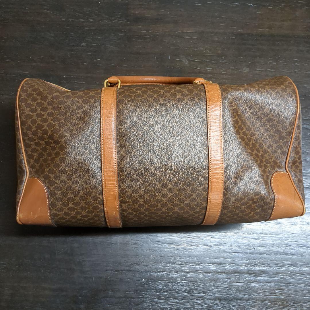 CELINE セリーヌ マカダム柄 ボストンバッグ M14 鍵付き