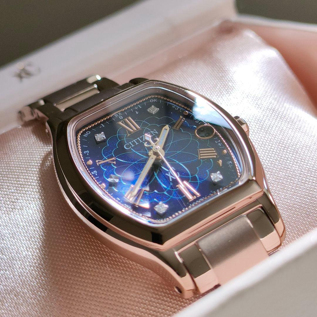 ◆限定◆極美品 CITIZEN XC/ クロスシー 花明かり 電波時計( ルキア