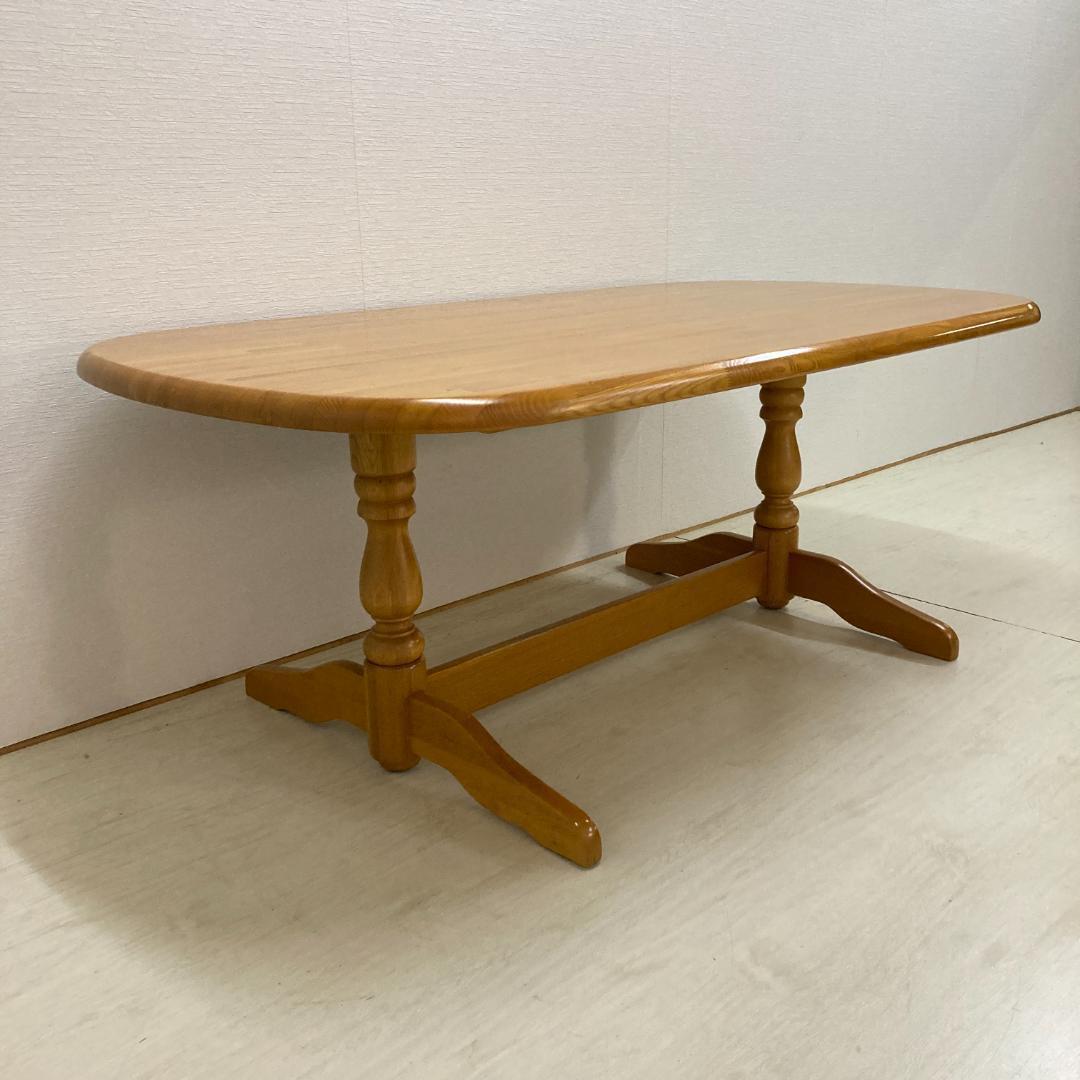 【柏木工】オーバル型　ダイニングテーブル　180ｃｍ　レトロ
