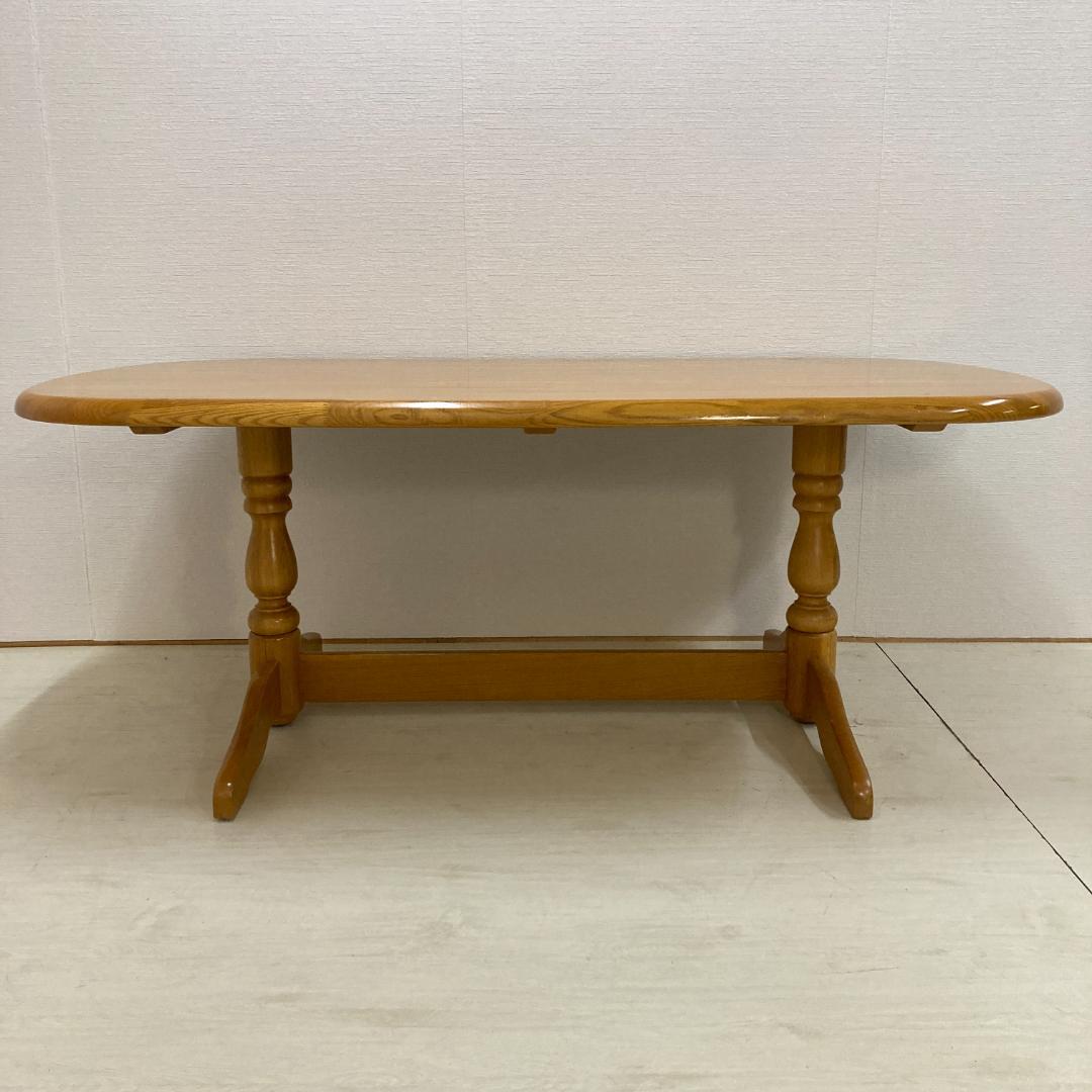 【柏木工】オーバル型　ダイニングテーブル　180ｃｍ　レトロ