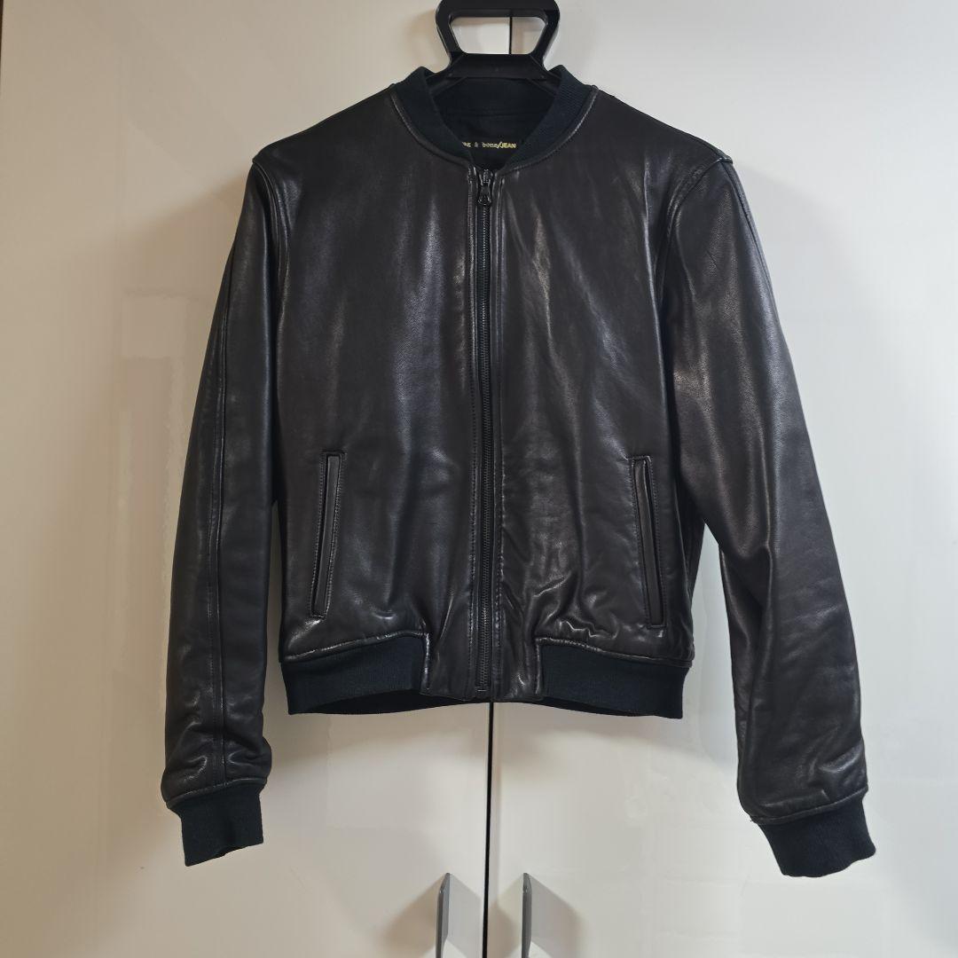 rag & bone/JEANく ブラックレザージャケット S