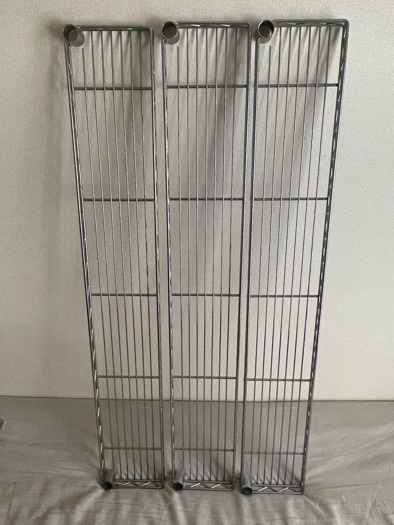 【エレクター】ハーフシェルフ　シルバー3枚　1200×180