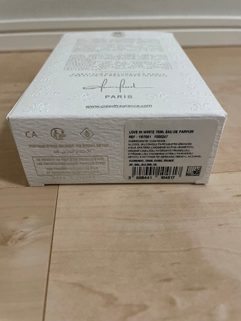 【新品未使用】クリード　CREED LOVE IN WHITE　75ML