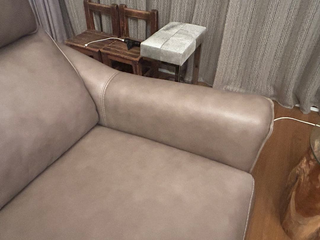 3人掛け電動リクライニングソファ ベージュ