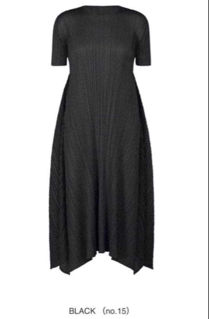 プリーツプリーズ2024 EFFICIENT SQUARE 黒 ワンピース 3