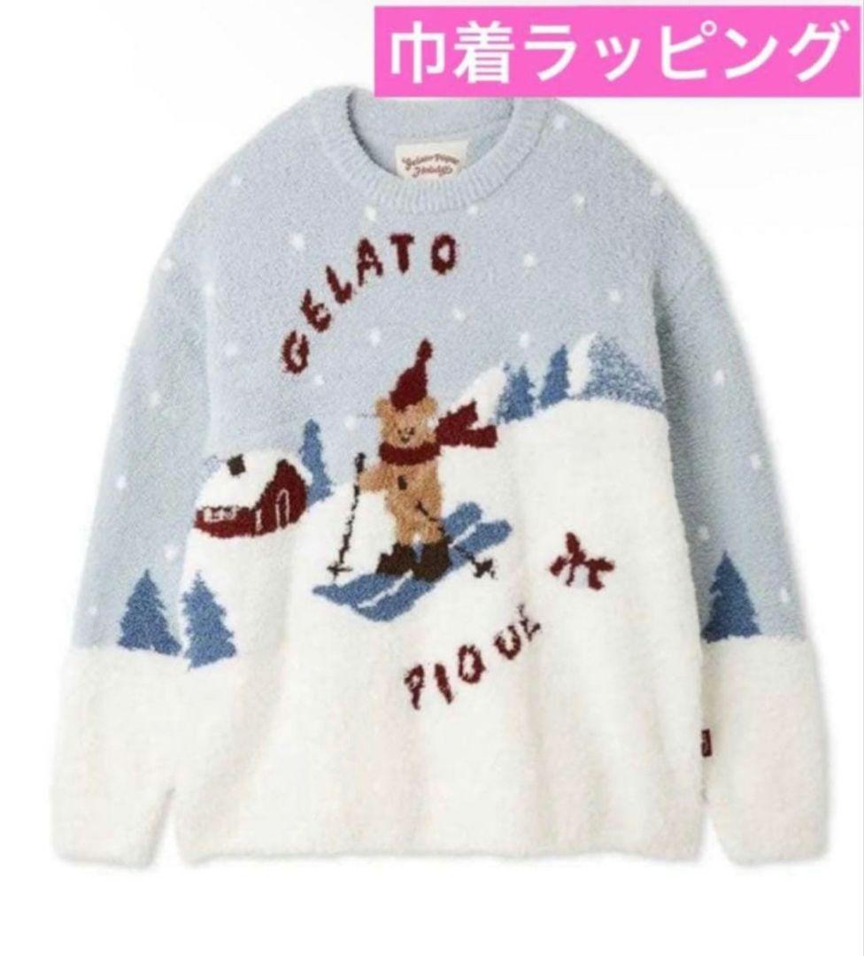 GELATO PIQUE HOLIDAYスキーベアジャガードプルオーバーFREE