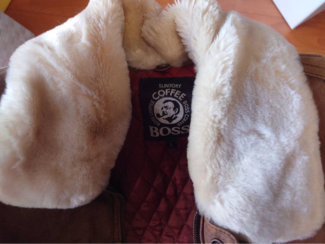 マ*ー様 【ボスジャン】 サントリーBOSS 本革G1 フライトジャケット