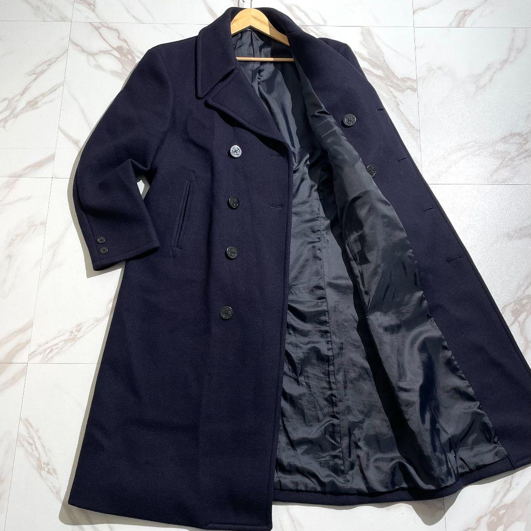 ポロバイラルフローレン ダブルチェスターコート ネイビー XL相当 紺