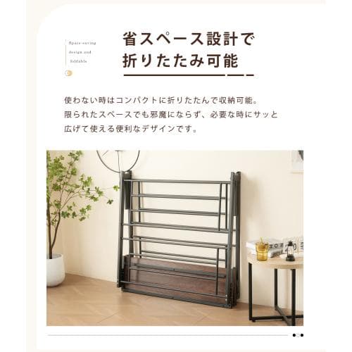 新作】【ブラック】 パイプベッド 折りたたみ ベッドフレーム シングル 軽量 持