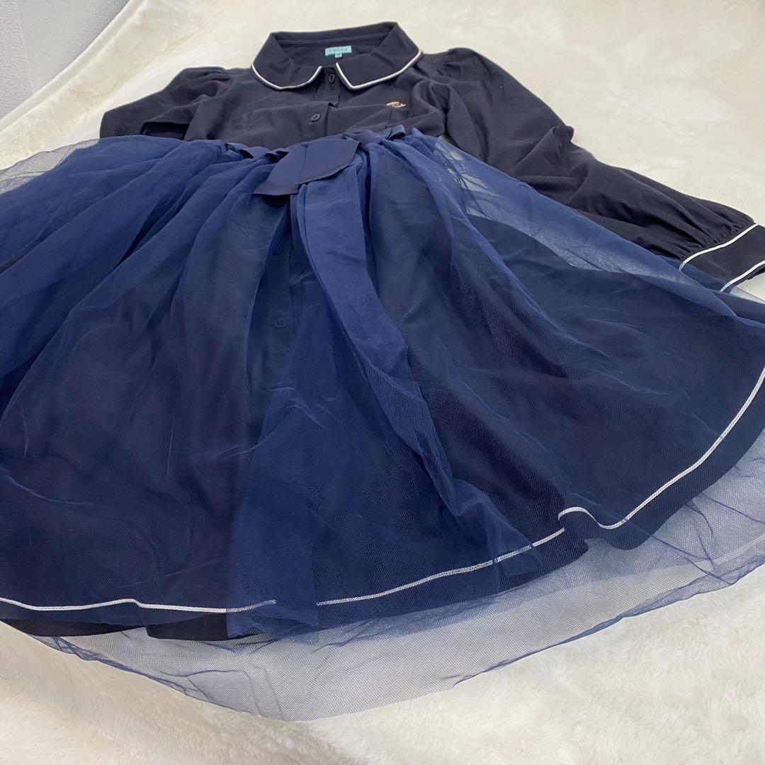 TOCCA 160ネイビー　ワンピース　ドレス　トッカ