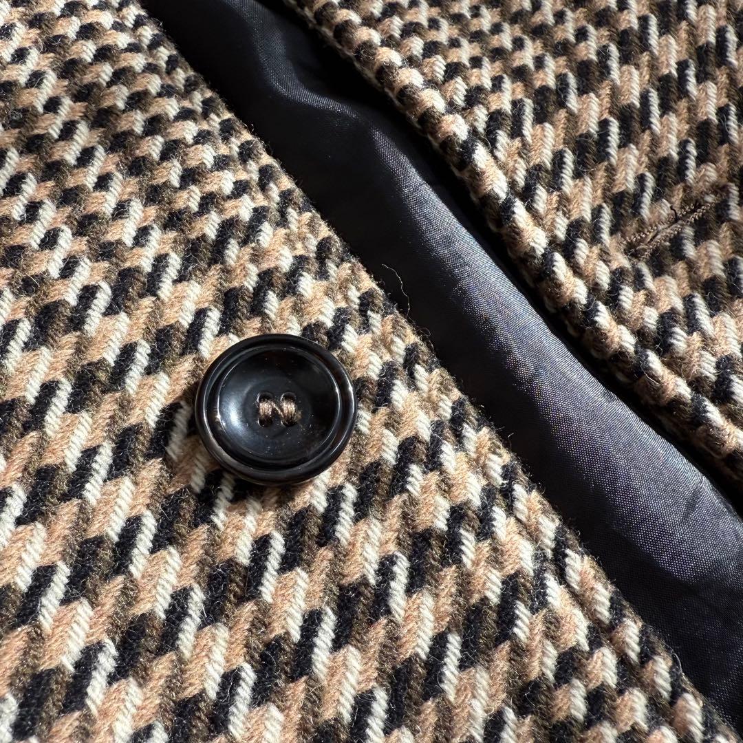 【美品】希少サイズ ZARA チェック チェスターコート XL