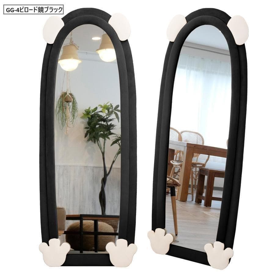 大特価全身鏡 韓国風 可愛い 160x60 ビロードフレーム 深茶色07