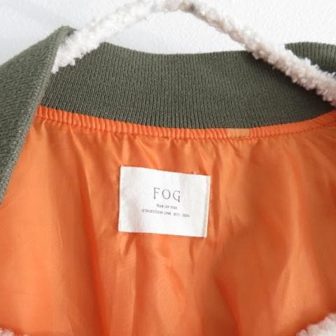 FEAR OF GOD フィアオブゴッド　MA1　ジャンパー　カーキ　中綿　S