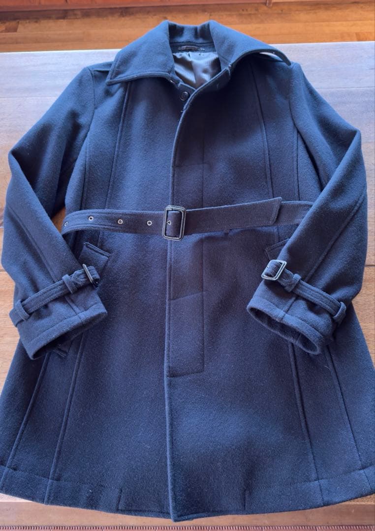 トルネードマート　ゼロ　返し衿型メルトントレンチコート