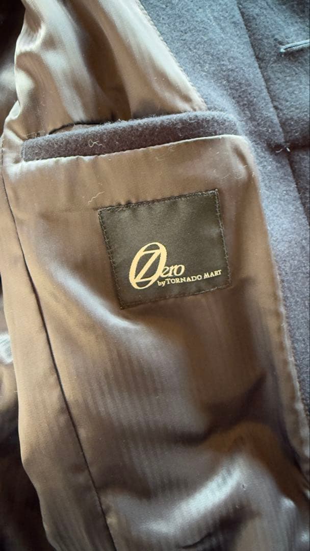 トルネードマート　ゼロ　返し衿型メルトントレンチコート