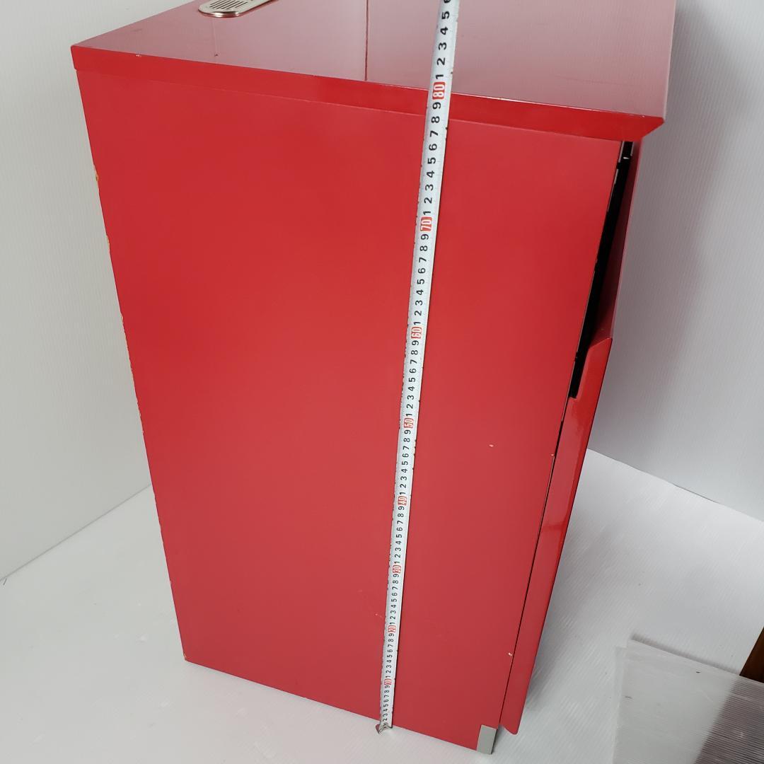 レトロ　赤色　キャビネット　レンジ台　テレビ台